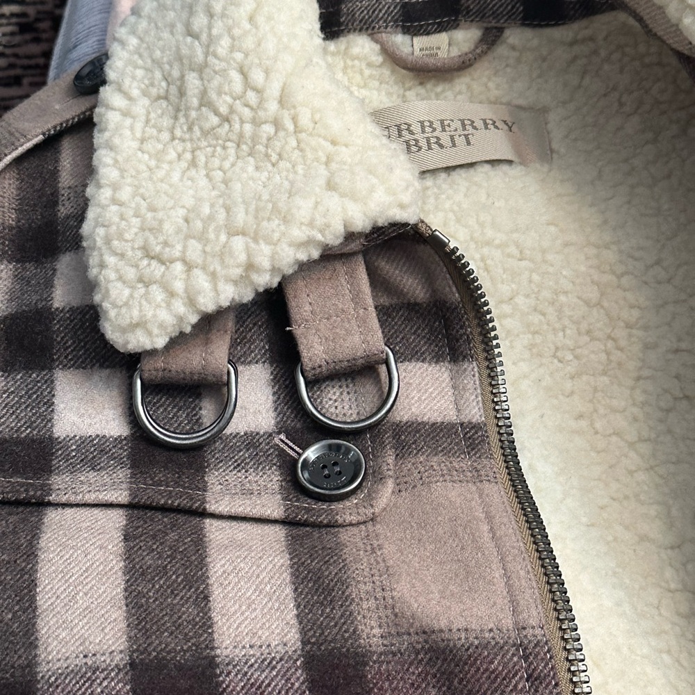 Burberry Shearling wool Jacket - size 8 - Picture 5 of 7